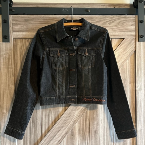 Harley Davidson Jean Jacket - Picture 2 of 6